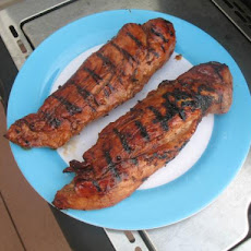 Hoisin Barbecued Pork Loins With Apple