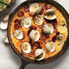 Baked Rice with Chorizo and Clams