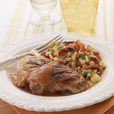 Chicken Thighs with Chipotle-Peach Sauce