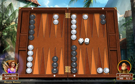 Hardwood Backgammon