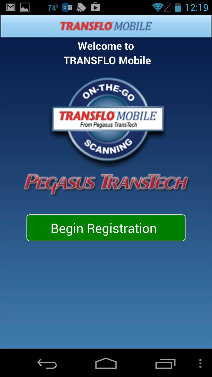 Android application TRANSFLO Mobile screenshort