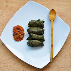 Vegetarian Mushroom and Brown Rice Dolmas