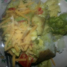 Chicken Curry Stuffed Potatoes