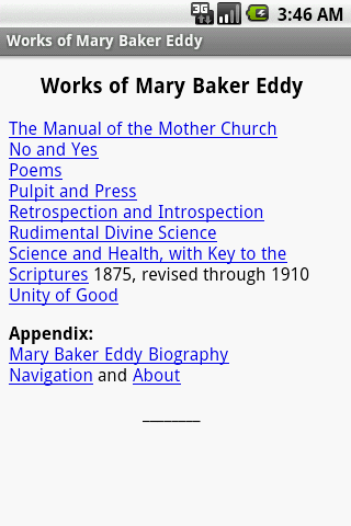 Works of Mary Baker Eddy