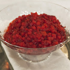Cranberry, Raspberry, and Pear Chutney