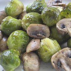Savory Brussels Sprouts and Mushrooms