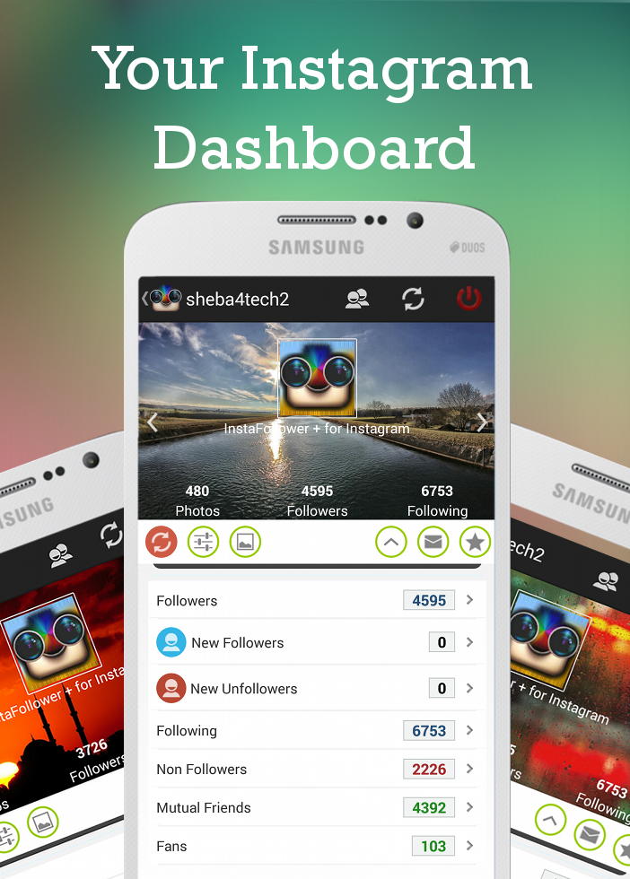 Android application Followers + For Instagram screenshort