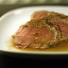 Pork tenderloin with ginger cider sauce