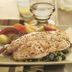 Baked Tilapia with Garlic and Herb Oil