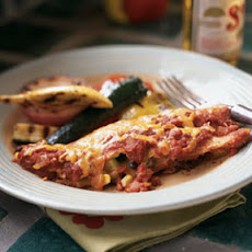 Black Bean, Corn, and Zucchini Enchiladas