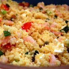 Couscous and Shrimp Salad with Tangerines and Almonds