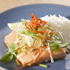 Steamed Arctic Char with Soy, Crispy Garlic, and Chiles