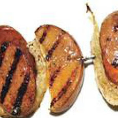 Grilled Kielbasa with Fennel and Pears