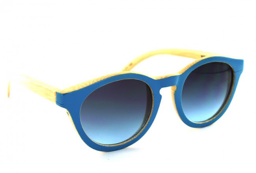 Woodys Barcelona Ninja - Gafas de madera azules