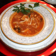 Southwestern Chicken Barley Tomato Soup