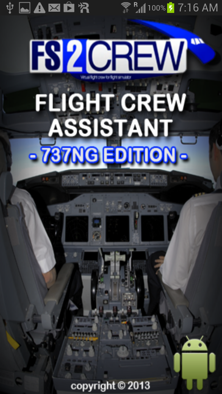 Android application Flight Crew Assistant 737 screenshort