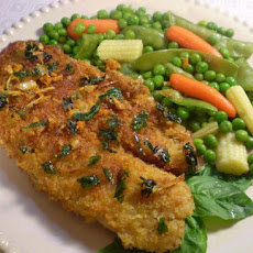 Panko-Crusted Sole With Basil, Garlic and Orange