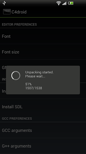 Screenshot #2 of GCC plugin for C4droid / Android