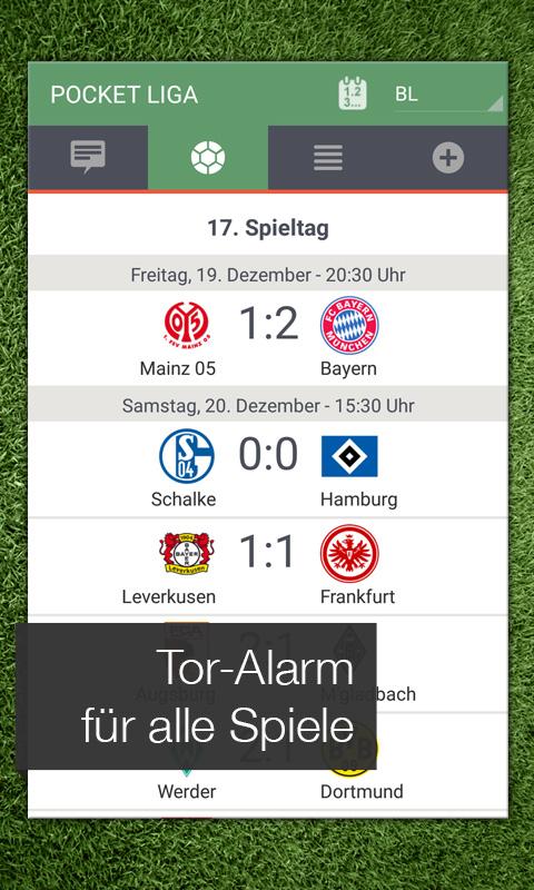 Android application Pocket Liga - Fussball Live screenshort