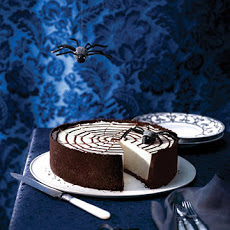 No-Bake Spiderweb Cheesecake