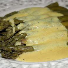 Asparagus in Creamy Orange Maltaise Butter Sauce