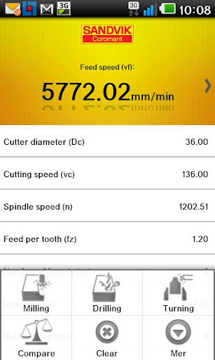 Sandvik Coromant Calculator