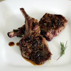 Garlic and Rosemary Lamb Chops with Honey Cider Glaze