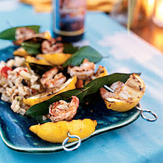 Grilled Lemon-Bay Shrimp