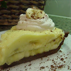Old-Fashioned Banana Cream Pie With Chocolate Pastry
