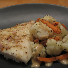 Lemon-Pepper Cod With Vegetable Medley