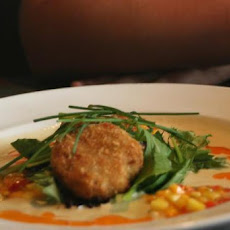 Crab Cakes and Baby Greens with Lemon Vinaigrette