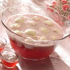 Cran-Raspberry Snowball Punch