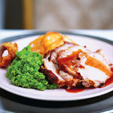 Mustard Fennel Pork Loin with Cumberland Pan Sauce