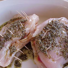 Grilled Asiago/Red Pepper/Roasted Garlic Stuffed Chicken Breasts