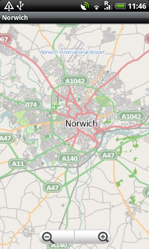 Norwich Street Map