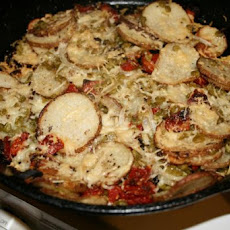 Potato Pea and Tomato Bake