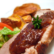 Pork Tenderloin with Balsamic-Cranberry Sauce
