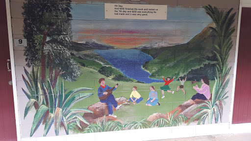 Bible Story of Creation Mural