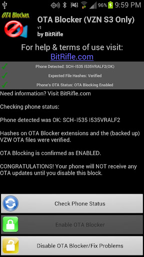 OTA Blocker ☆ VZW Galaxy S3
