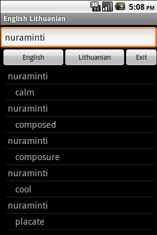 English Lithuanian Dictionary