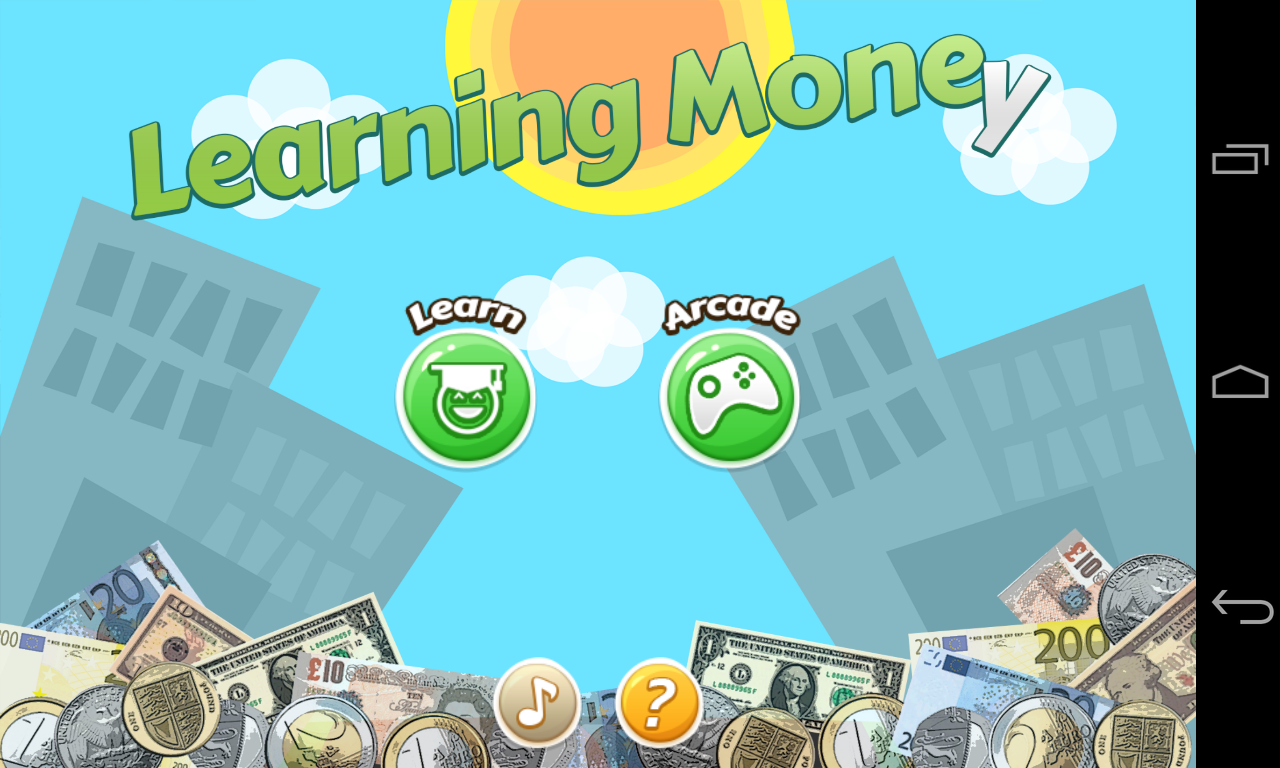 Android application Kids Learning Money screenshort