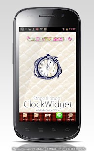 How to mod ストライプリボンの時計ウィジェット☆ブルー 1.0 apk for bluestacks