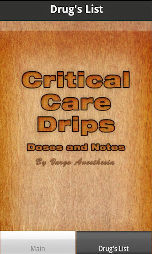 Critical Care Drips