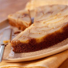 Pear Upside-Down Gingerbread Cake