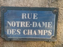 Plaque Rue Notre-Dame des Champs