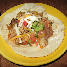 Cheesy Bacony Chicken Fajitas