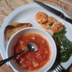 Zesty Tequila Shrimp Gazpacho