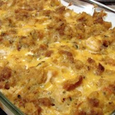 Chicken and Cornbread Stuffing Casserole