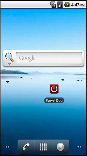 PowerDown screen lock