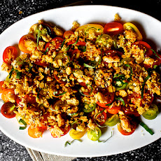 Tomato Salad with Crushed Croutons